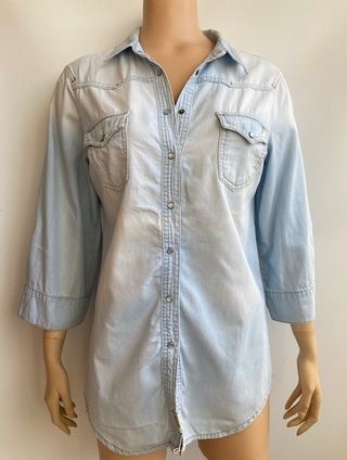 Camisa Vaquera Talla L Manga ajustable