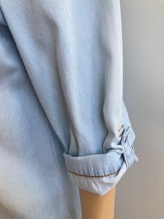 Camisa Vaquera Talla L Manga ajustable