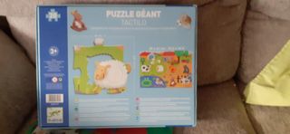 Puzzle Djeco Táctilo Granja 20 piezas