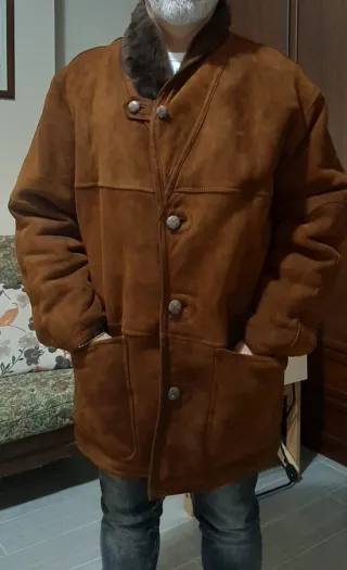 Montone uomo marrone