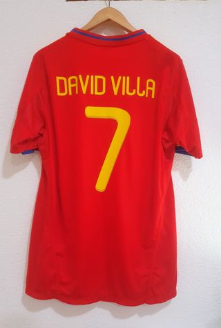 Camiseta David Villa Selección Retro Vintage