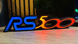 Letrero Ford Focus RS 500