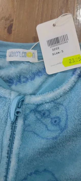 Pijama Invierno Niño Waterlemon Talla 5