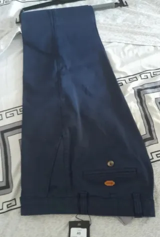 Pantalón de vestir azul hombre talla M