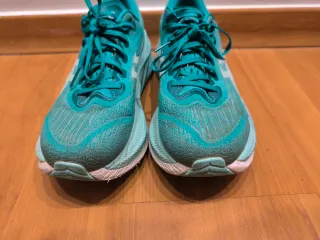 Zapatillas running Asics grises y turquesa