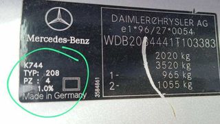 Llanta mercedes-benz 315357 7.5jx16h2et37 clk 200