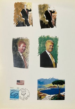 Busta Mario Schifano G7 Napoli Summit 94