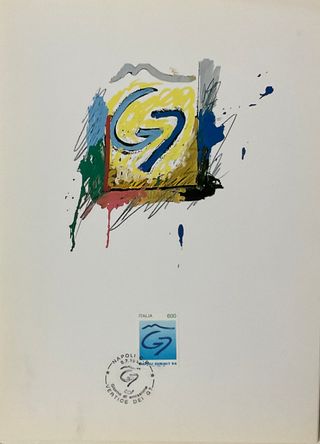 Busta Mario Schifano G7 Napoli Summit 94