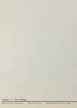 Busta Mario Schifano G7 Napoli Summit 94