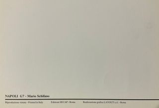 Busta Mario Schifano G7 Napoli Summit 94