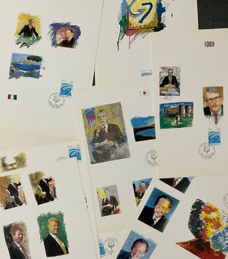 Busta Mario Schifano G7 Napoli Summit 94