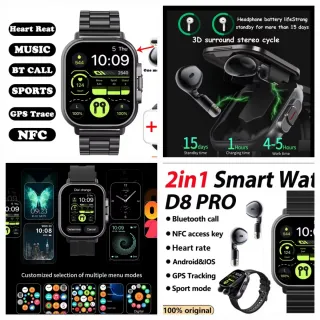 Smartwatch Android Iphone Auriculares Bluetooth