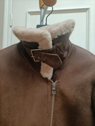 Abrigo Zara efecto borrego T-36/38