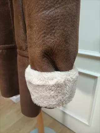 Abrigo Zara efecto borrego T-36/38