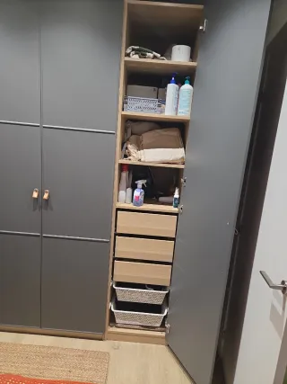 Armario 2/3 puertas gris