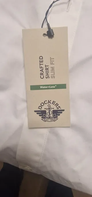 Camisa Dockers Rayas Azul Claro Talla XXL