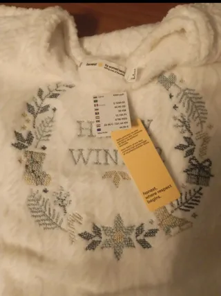 Pijama Mujer Happy Winter Blanco