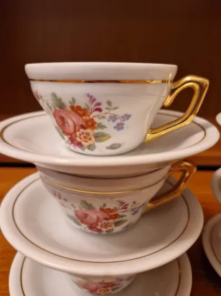 Juego de té y café de porcelana