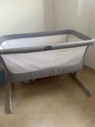 Minicuna, bañera y trona de viaje bebé