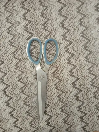 Tijeras de metal plateado de pescadería