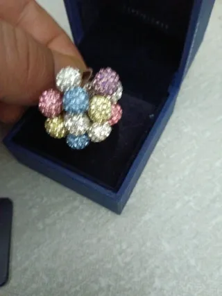 Anillo Swarovski Multicolor