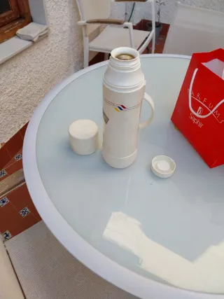 Jarra Termo Vintage Blanca