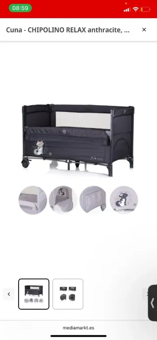 Cuna Chipolino Relax Tiramisu