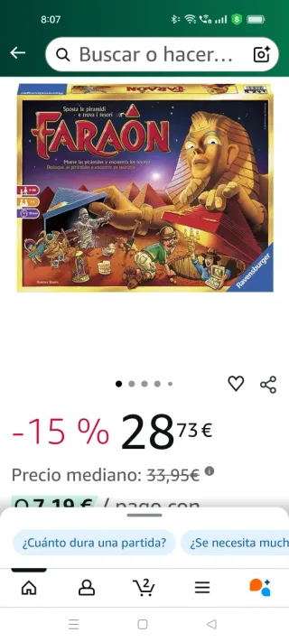 Juego de mesa Faraón Ravensburger