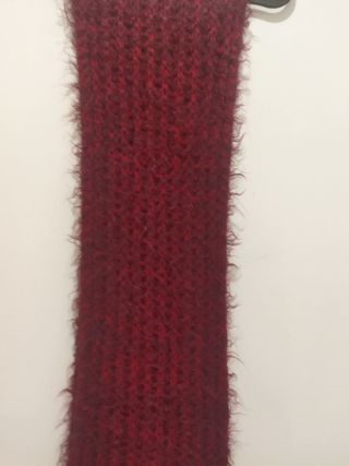 Bufanda Lana Mohair Burdeos