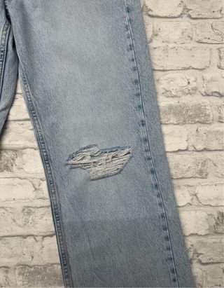 Jeans Wide Leg Rotos Bershka