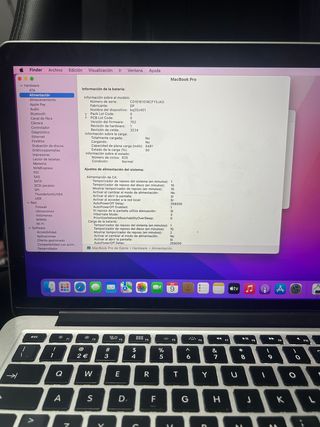 MACBOOK PRO Retina 13" 2015 128GB + Cargador