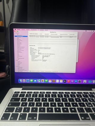MACBOOK PRO Retina 13" 2015 128GB + Cargador