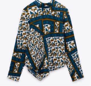 Blusa Zara Asimétrica Talla M Nueva