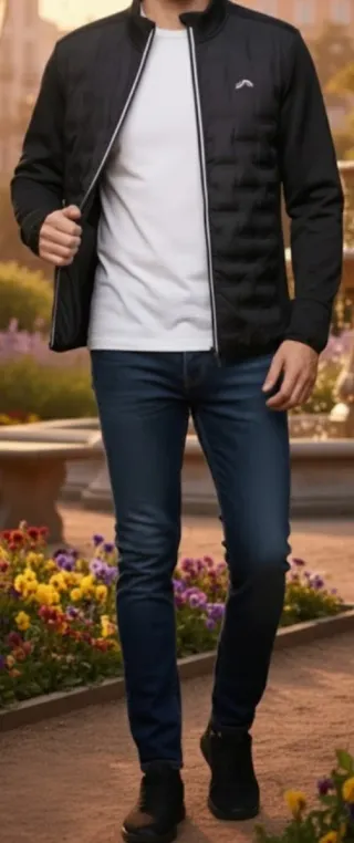 Chaqueta técnica con etiqueta