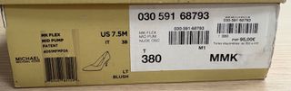 Zapatos de tacón nude talla 37,5. Michael Kors