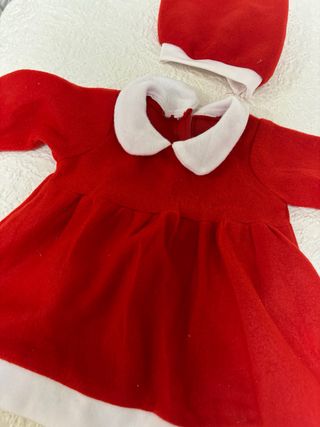 Traje Mamá Noel bebé 9/12 meses