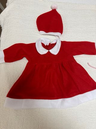 Traje Mamá Noel bebé 9/12 meses