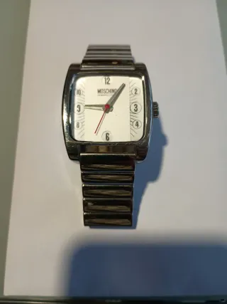 Orologio Moschino Uomo Argento Bianco