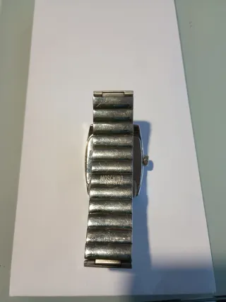 Orologio Moschino Uomo Argento Bianco