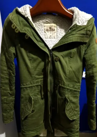 Chaqueta Hollister Talla XS Verde
