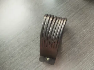 Lote Pulseras Cuero y Acero Unisex