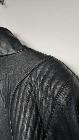 Jaqueta de couro autêntico vintage