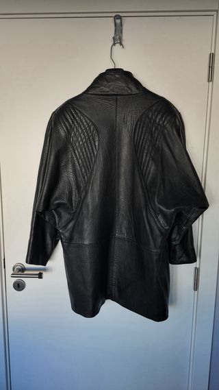 Jaqueta de couro autêntico vintage