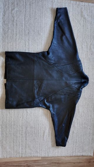 Jaqueta de couro autêntico vintage