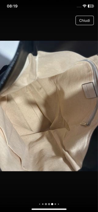 Borsa Trussardi Pelle Nera e Argento