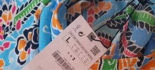 Top Zara Mujer Estampado Paisley Talla L