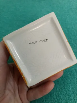 Macchina caffè ceramica decorata