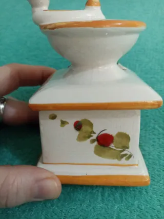 Macchina caffè ceramica decorata