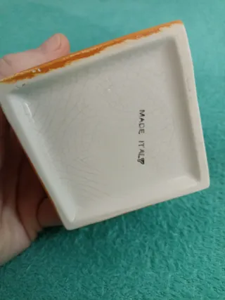 Macchina caffè ceramica decorata