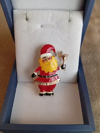 Spilla Babbo Natale stile retrò